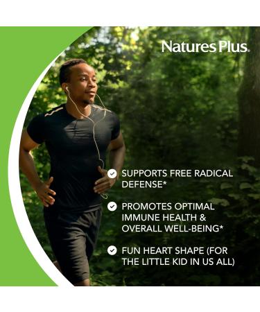 NaturesPlus Lovites Vitamin C 500mg Chewable Tablets - Pack of 2, 90 Tablets Each - Immune System Support - Vegan & Gluten-Free - 180 Total Servings - Buy Online on GoSupps.com