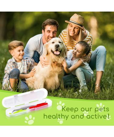 Nobleza - 5 Pcs Tick Remover Tools for Dog Painlessly Set of 3 Tick Hook and 2 Tick Tweezers for Cat and Horse - Buy Online on GoSupps.com