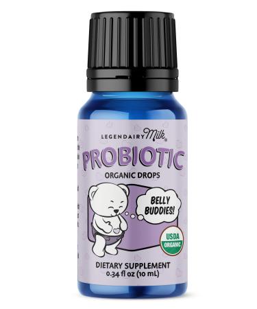 Legendairy Milk Baby Probiotic Drops Organic - Colic and Gas Drops for Newborns & Toddlers - Digestive Support Constipation Relief - Toddler Probiotic Supports Occasional Diarrhea & Gas 33 Servings