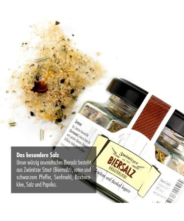 Brauerei Zw nitz Beer Salt - Gourmet Spice Mixture | Perfect Gift for Beer Lovers & Men | Ideal Grill Seasoning & Unique Beer Gift - Buy Online on GoSupps.com