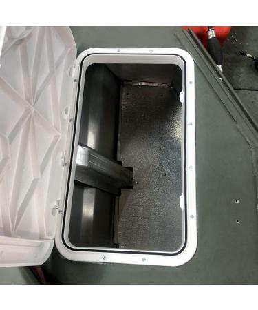 ECOTRIC 24 x 14 Deck Marine Access Hatch & Lid | Durable Boat Hatch with Strong 180 Hinge & Recessed Handle | Ideal for Marine, Caravan, RV | White (606mm x 353mm) - Buy Online on GoSupps.com