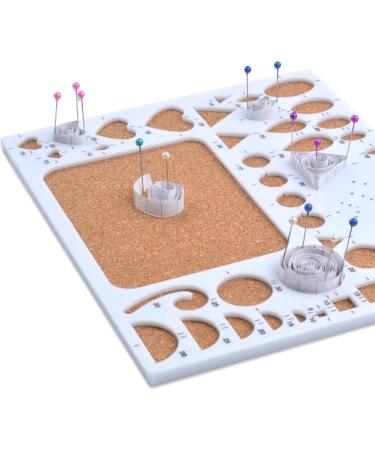 Paper Quilling Template Board Set with Slotted Tools, Pins - DIY Paper Craft Kit - Buy Online on GoSupps.com