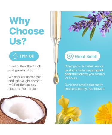 Ear Oil Drops | Garlic Mullein Ear Drops for Clogged Ears Ear Infection Ear Wax Removal Drops Itchy Ears & Earache Drops | Swimmers Ear Drops For Swimmers | Sweet Oil For Ears | Ear Tinnitus Relief - Buy Online on GoSupps.com