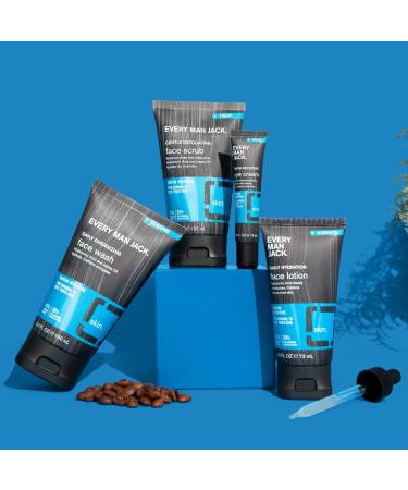 Every Man Jack Daily Energizing Face Wash for Men - Deeply Cleanse Moisturize and Revive Dry Tired Skin with Hyaluronic Acid and Caffeine - 148 mL Men's Face Wash - Twin Pack - Buy Online on GoSupps.com