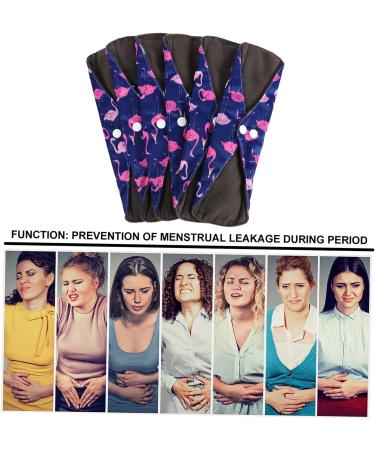Washable Cloth Menstrual Pads Set | Reusable Light Incontinence & Menstrual Liners | Charcoal Fibre | Purple Napkin Towels - Buy Online on GoSupps.com