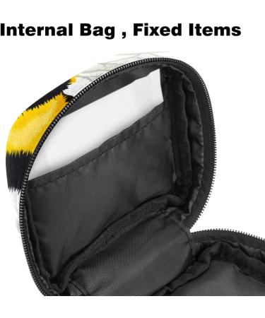 Bee and Flower Portable Napkin Storage Bag - Zippered Case for Teen Girls & Women | Ideal eCommerce Solution - Buy Online on GoSupps.com