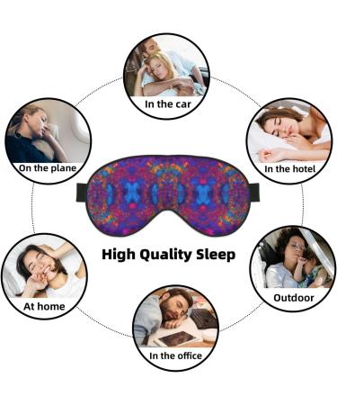 Buy Tie Dye Hippie Soft Sleep Eye Mask - Breathable Travel Eye Patch for Relaxation - Perfect for Women - Buy Online on GoSupps.com