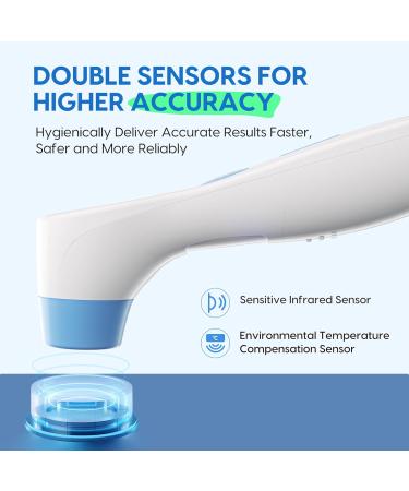 Baby Forehead Thermometer Fast and Accurate Reading Non-Contact Digital Fever Thermometer Color Coded Alert Display Infra - Buy Online on GoSupps.com