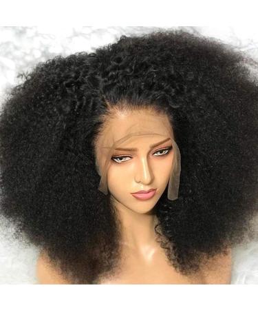PRIMELACE Kinky Curly Lace Front Wig Human Hair Afro Kinky Curly Wig 20 inch HD Lace Front Wigs Human Hair  HD Transparent 180% Density 13x4 Lace Front Wigs Human Hair Kinky 20 Inch 13x4 kinky curly wig
