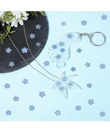 100 Pcs Natural Forget-Me-Not Dried Flowers for DIY Jewelry, Candle, Card Making - Real Pressed Flowers for Resin Ornaments & Nail Art Decorations - Buy Online on GoSupps.com