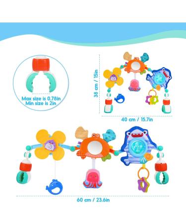 HappyKidsClub Stroller Toy - Ocean-Themed Stroller Chain for Boys & Girls | Ideal Baby Toy & Newborn Gift (0-18 Months) - Buy Online on GoSupps.com