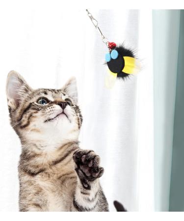 Shop Songway Cat Toy Fishing Replacement - 6 Insect-Shaped Pendants with Bells - Interactive Cat Bar Toys - Buy Online on GoSupps.com