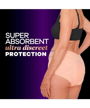Always Discreet Boutique Women's Incontinence & Postpartum Underwear - Maximum Protection S/M Rosy 48 Count | International Shipping Available - Buy Online on GoSupps.com
