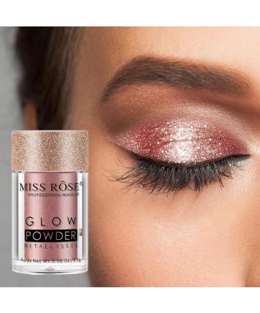 Loose Powder Eyeshadow | Make Up Eye Shadow | Shimmer Eye Cosmetic Loose Powder Waterproof Monochrome Eyeshadow Long Lasting Eye Makeup Professional Makeup Tosier 8 - Buy Online on GoSupps.com