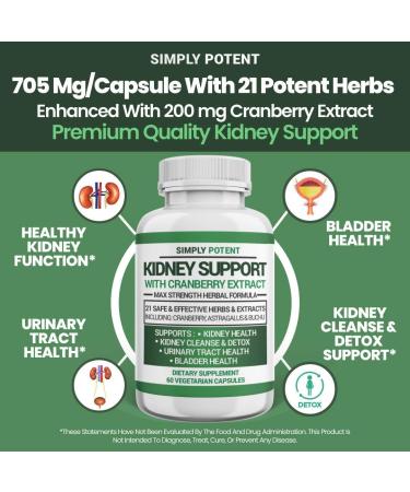 Kidney Support Supplement - Premium Cleanse & Repair Formula - 705mg Pills - 60 Capsules - Buy Online on GoSupps.com