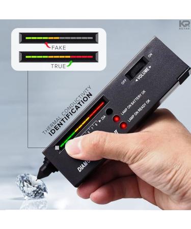 Diamond Checker Electronic Kit - Professional Gemstone Jewelry Tester with LED Pen & Case - Buy Online on GoSupps.com