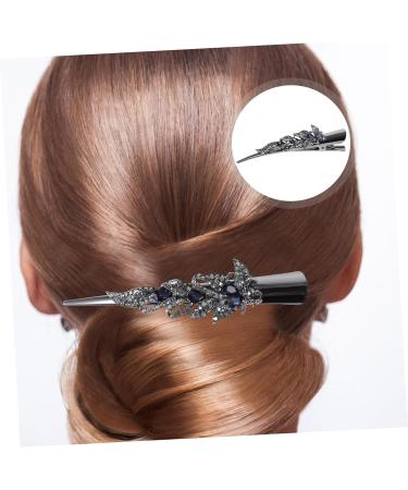 FRCOLOR Small Alligator Clips Thin Rhinestone Barrettes for Women Rod Butt Cushion Finger Castanets Tiara Rhinestone Bobby Pins Fancy Clips for Women Hair Miss Issue Card Metal - Buy Online on GoSupps.com