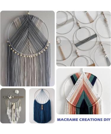 8 Pack 10 Inch Floral Hoop Metal Rings for Crafts - DIY Wreath, Macrame, Dream Catcher, Candle Rings - Silver Craft Hoops - Buy Online on GoSupps.com