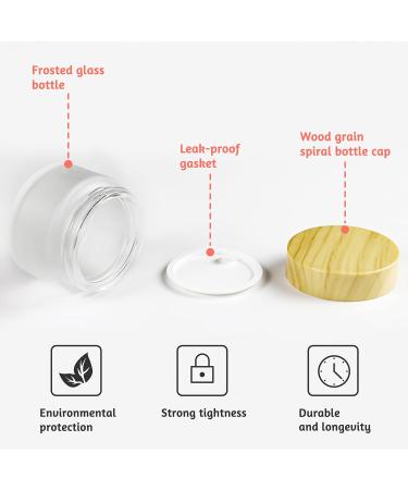 Yaxidaever 30ml Cosmetic Containers with Lid - Set of 6 Empty Cream Cans for Makeup Creams Lotions & Essential Oils - Perfect for Cosmetic Storage - Buy Online on GoSupps.com