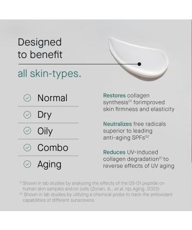 OS-01 Shield Peptide Protect & Repair SPF 30+ Sunscreen | Untinted for All Skin Types - Shop Internationally - Buy Online on GoSupps.com