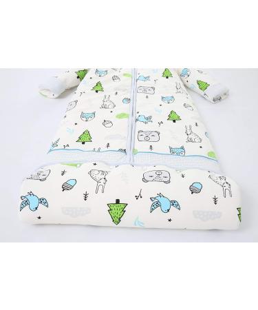 Chilsuessy 3.5 Tog Winter Baby Sleeping Bag - Blue Animal Print - 150cm - 6-9 Years - Buy Online on GoSupps.com