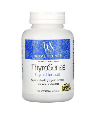 Natural Factors WomenSense ThyroSense Thyroid Formula 120 Vegetarian Capsules
