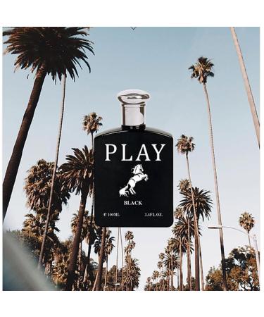 Play Black Man Perfume 100ml Eau De Parfum Vaporisateur Spray Sage Mango Wormwood Oil From France - Buy Online on GoSupps.com