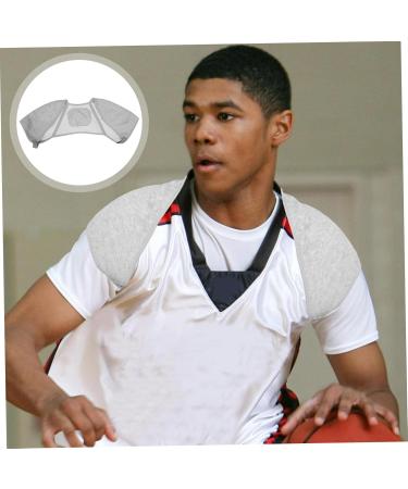 WOONEKY Shoulder Protector Shoulder Support Brace Double Shoulder Support Double Shoulder Brace Spandex Grey - Buy Online on GoSupps.com
