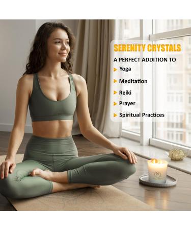 Serenity Crystals Candle Infused with Rose Quartz/Tropical Blush for Relaxation - Buy Online on GoSupps.com