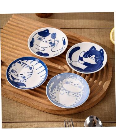 Alipis 4pcs Soy Sauce Dish Sushi Sauce Dishes Dessert Plates Snack Dish Ceramic Dipping Bowls Ceramic Cat Bowls Appetizer Dishes Side Dish Cake Plates Ceramics Dipping Sauce Household - Buy Online on GoSupps.com