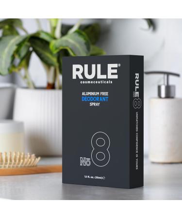 Buy RULE Body Spray Deodorant for Men - Aluminum Free Natural Ingredients Long Lasting Odor Neutralizer Vegan & Cruelty-Free - 1.1 oz - Buy Online on GoSupps.com