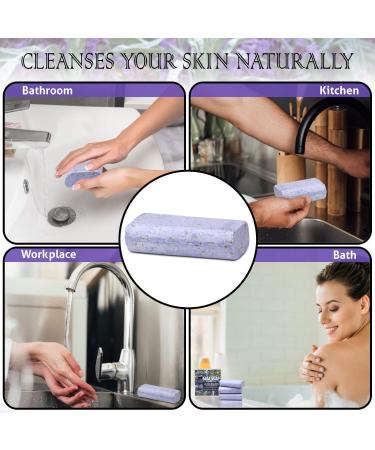 Amish Farms Natural Soap Bar (4 Bars) with Exfoliating Sage Lavender Scent | Handmade in USA | Vegan Face & Body Scrub for Sensitive Skin - 4oz (Pack of 4) - Buy Online on GoSupps.com