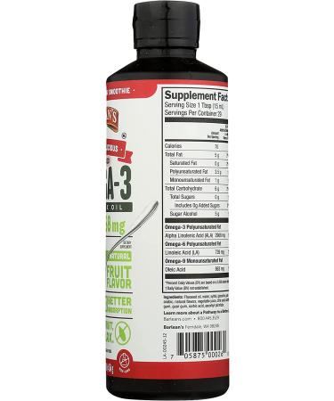 Barlean's Seriously Delicious Omega-3 Flax Oil Strawberry Banana Smoothie 16 oz - Healthy & Tasty - Buy Online on GoSupps.com