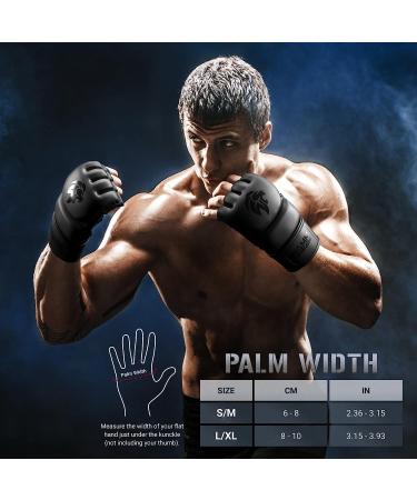 WAMM Sports MMA Gloves - MaxForce EVE Anti-Injury Shock Absorb Boxing Gloves - POWERFlex Kickboxing Gloves - Half Finger Open Palm for Men & Women - Ideal for Muay Thai, Sparring & Punching Bag - Small/Medium - Buy Online on GoSupps.com