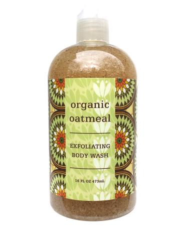 Greenwich Bay ORGANIC OATMEAL Exfoliating Body Wash Enriched with Shea Butter Blended with Loofah and Apricot Seed 16 oz