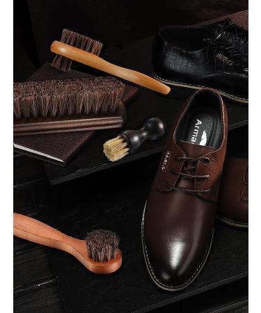 6-Piece Horsehair Shoe Shine Kit with Polish Dauber Applicators - Style B - Buy Online on GoSupps.com