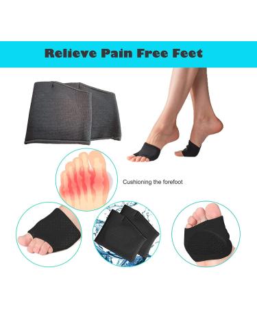 Metatarsal Cushions for High Heels | Gel Foot Pads for Pain Relief | Black | Size S 5-8(Women) 5-6.5(Men) - Buy Online on GoSupps.com