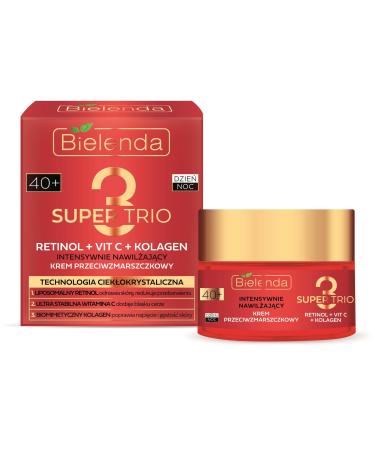 Bielenda SUPER 3 Trio Retinol + Vit C+ Collagen 40+ 50 ml