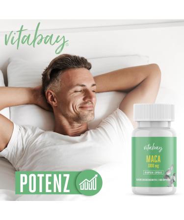 Vitabay Maca Capsules - High Dose 3000mg Daily (90 Caps) | Premium Maca Root Tablets for Energy & Wellness - Buy Online on GoSupps.com