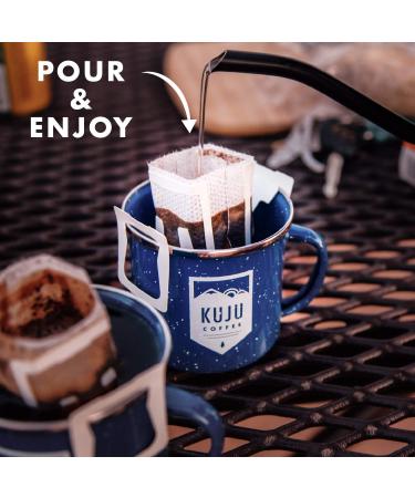 Kuju Coffee Bold Awakening Dark Roast - Premium Single-Serve Pour Over | Eco-Friendly, Ethically Sourced, 6-Pack - Buy Online on GoSupps.com