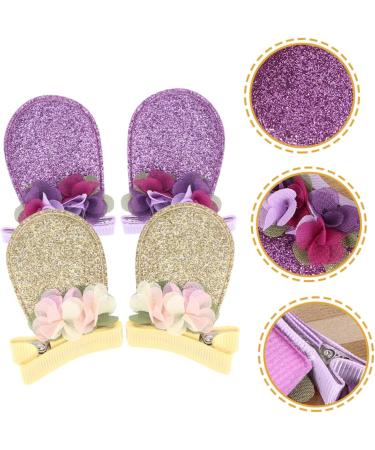 FRCOLOR 6 Pairs bunny ear hair clip easter hair barrettes bunny ears hair clips chinese new year costume rabbit hairpins sequin rabbit hair clips Sequin Glitter delicate top clip baby girl - Buy Online on GoSupps.com