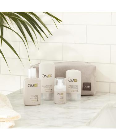 OM4 Normal 4-Step RegiMEN & Travel Bag - Men's Skincare Set with Cleanser Toner Serum & Moisturizer | International Shipping Available - Buy Online on GoSupps.com