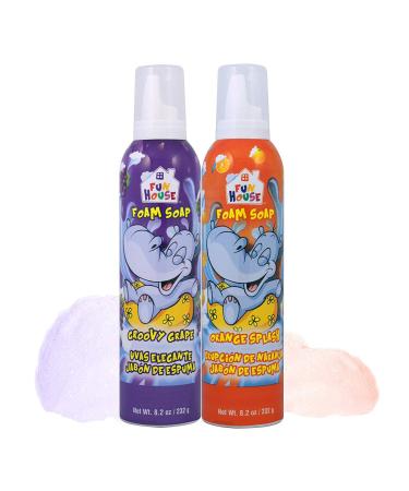 Moneysworth & Best Fun House Kids Foam Soap Groovy Grape & Orange Splash 2 Pack 14420