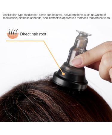 Hair Oil Applicator | Scalp Massage Device & Comb | Root Comb Applicator Bottle - Black - Buy Online on GoSupps.com