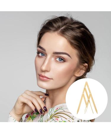 KICHOUSE R gle Sourcils en Acier Inoxydable Dor R gle de Mesure Trois Points Ratio D or Outil de Positionnement Pr cis pour Microblading 1 Pi ce Outil Professionnel de Maquillage - Buy Online on GoSupps.com