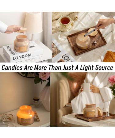 Large Sparkling Birch Scented Candle - 16 Oz Jar 65+ Hours Burn Time Non-Toxic Home Decor & Aromatherapy - Buy Online on GoSupps.com