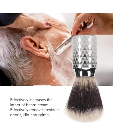 Ankroyu Nylon Foam Beard Brush - Ergonomic Bearing Brush for Men | Soft Alloy Handle for Salons - Ideal for Beards - Buy Online on GoSupps.com