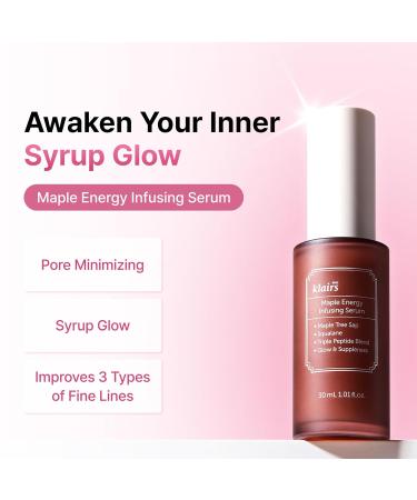 Dear Klairs Maple Energy Infusing Serum 30ml - Hydrating & Moisturizing Korean Skincare for All Skin Types - Buy Online on GoSupps.com