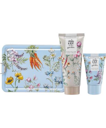 Heathcote & Ivory Blue In The Garden Handcare Tin Wash & Hand Cream