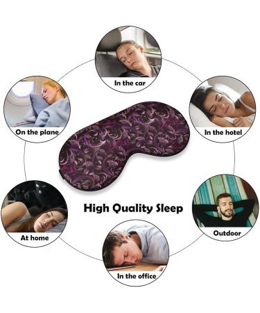 Vintage Violet Paisley Floral Sleep Mask for Women | Adjustable Eye Shades with Elastic Strap - Comfort & Style - Buy Online on GoSupps.com